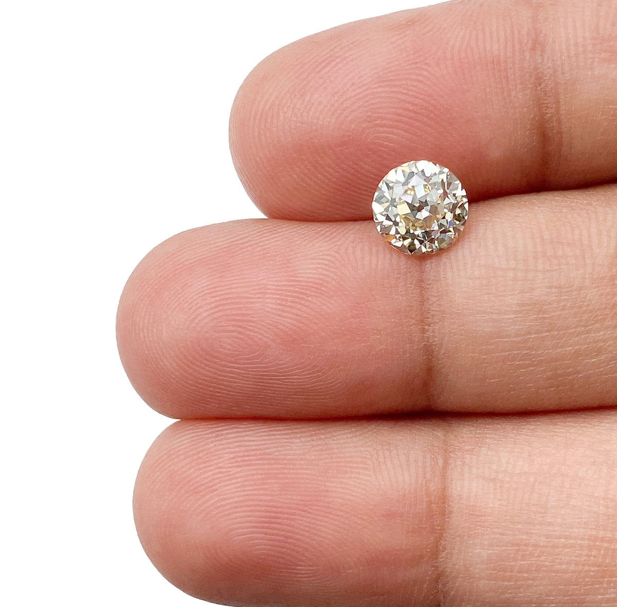 1.13ct | Light Color VVS Round Shape Old European Cut Diamond-Modern Rustic Diamond