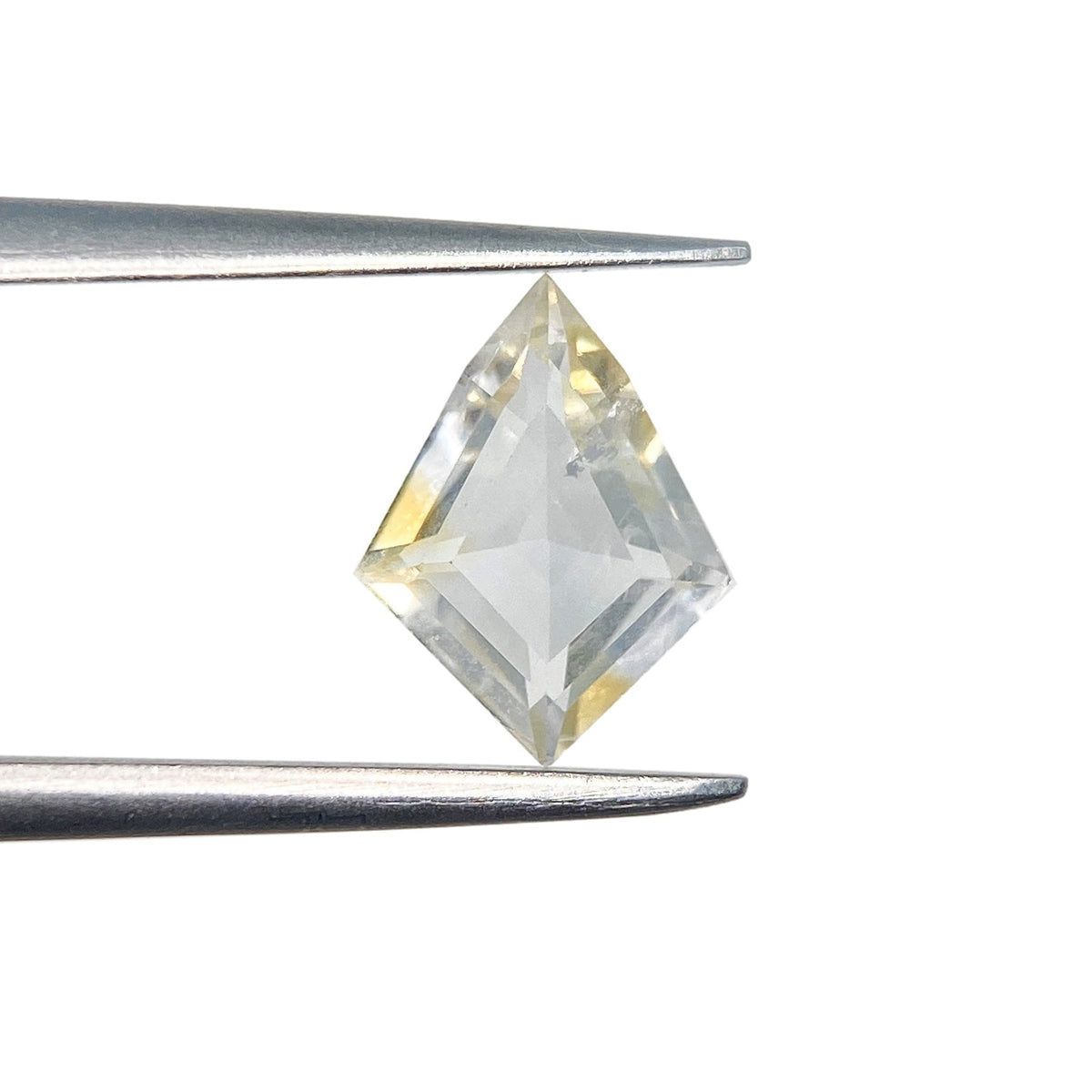 1.13ct | Step Cut Kite Shape Yellow White Montana Sapphire-Modern Rustic Diamond