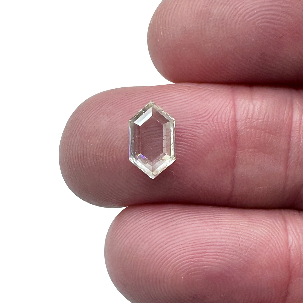 1.14ct | Light Color VVS Hexagon Shape Portrait Cut Diamond-Modern Rustic Diamond