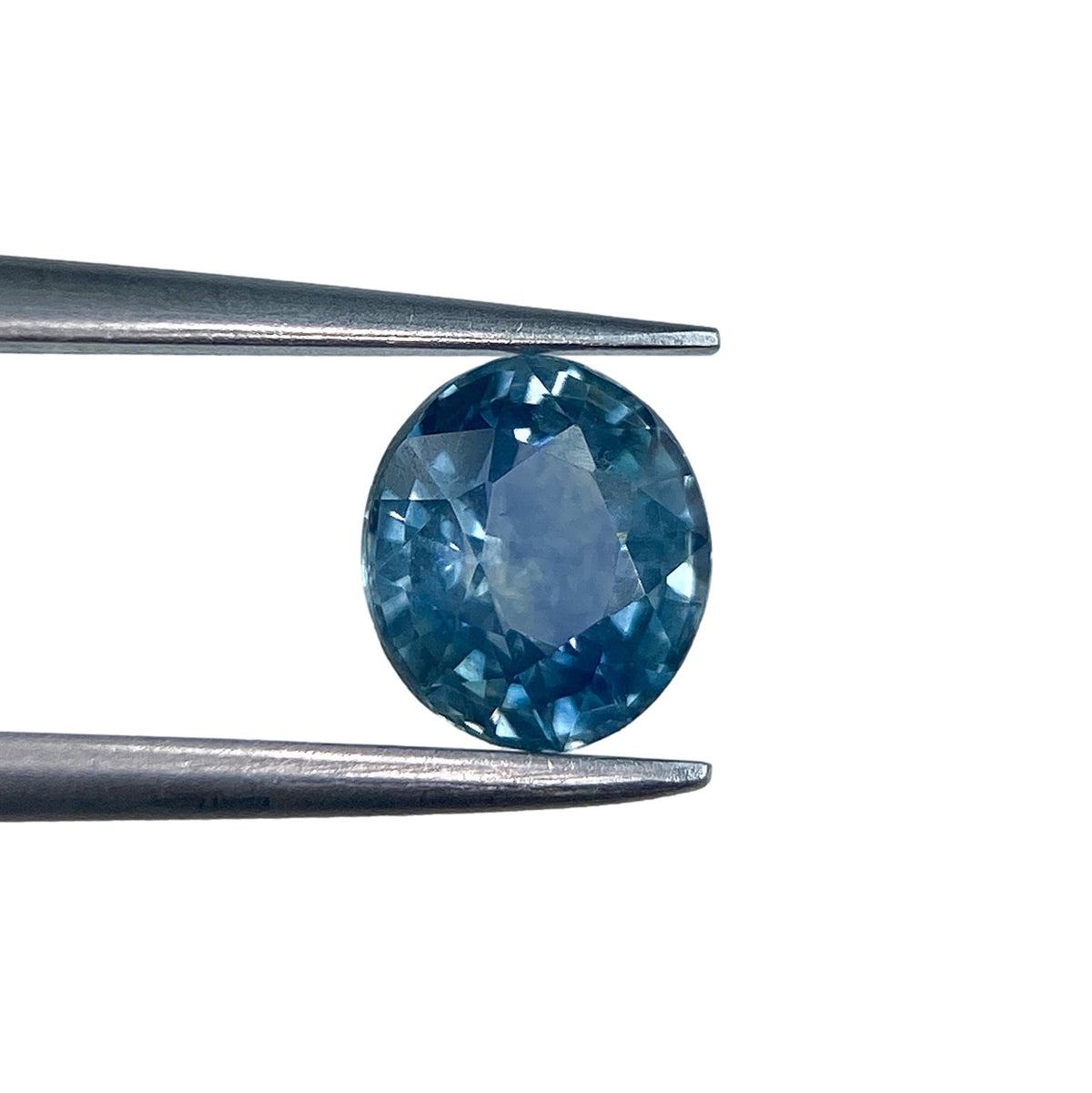 1.15ct | Brilliant Cut Oval Shape Blue Montana Sapphire-Modern Rustic Diamond