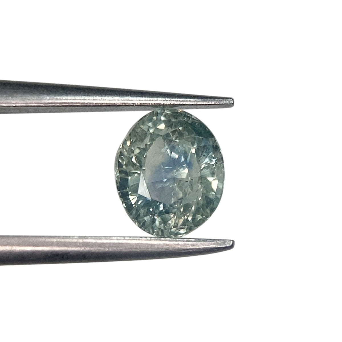 1.15ct | Brilliant Cut Oval Shape Blue Montana Sapphire-Modern Rustic Diamond