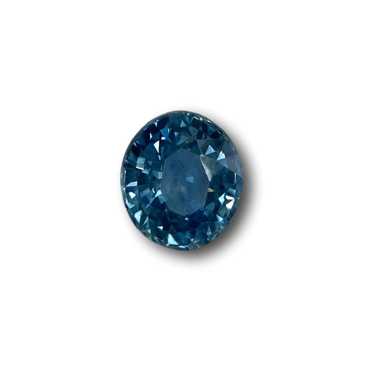 1.15ct | Brilliant Cut Oval Shape Blue Montana Sapphire-Modern Rustic Diamond