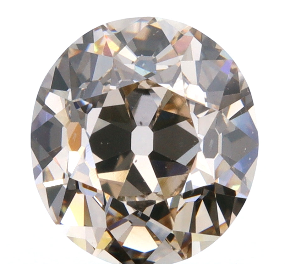 1.15ct | Champagne VVS Oval Shape Old Mine Cut Diamond-Modern Rustic Diamond