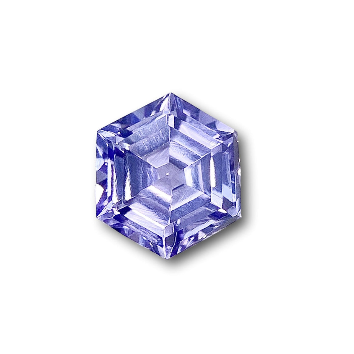 1.15ct | Hexagon Shape Step Cut Tanzanite-Modern Rustic Diamond