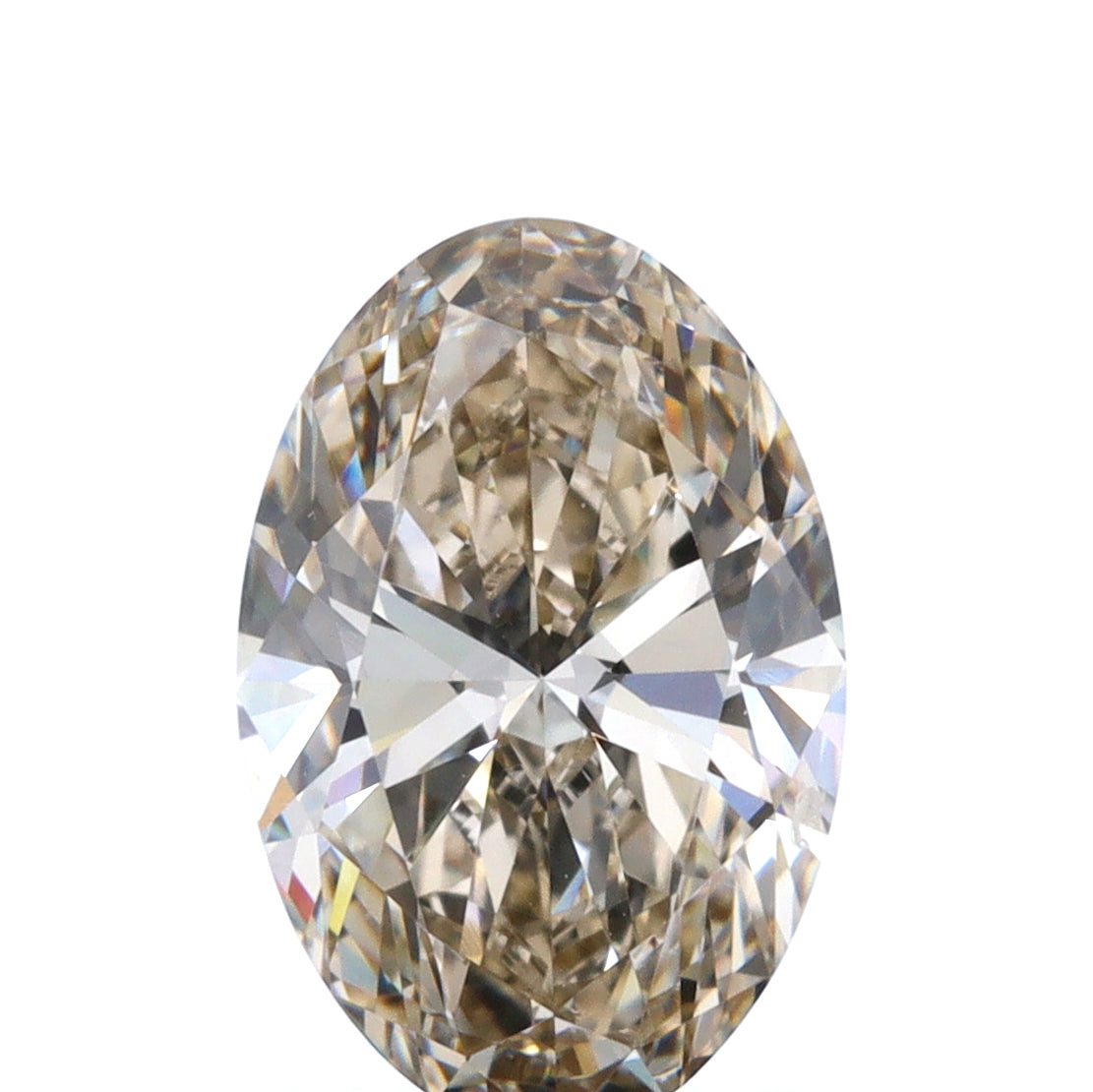 1.08ct | Champagne VS Oval Shape Brilliant Cut Diamond - Modern Rustic Diamond