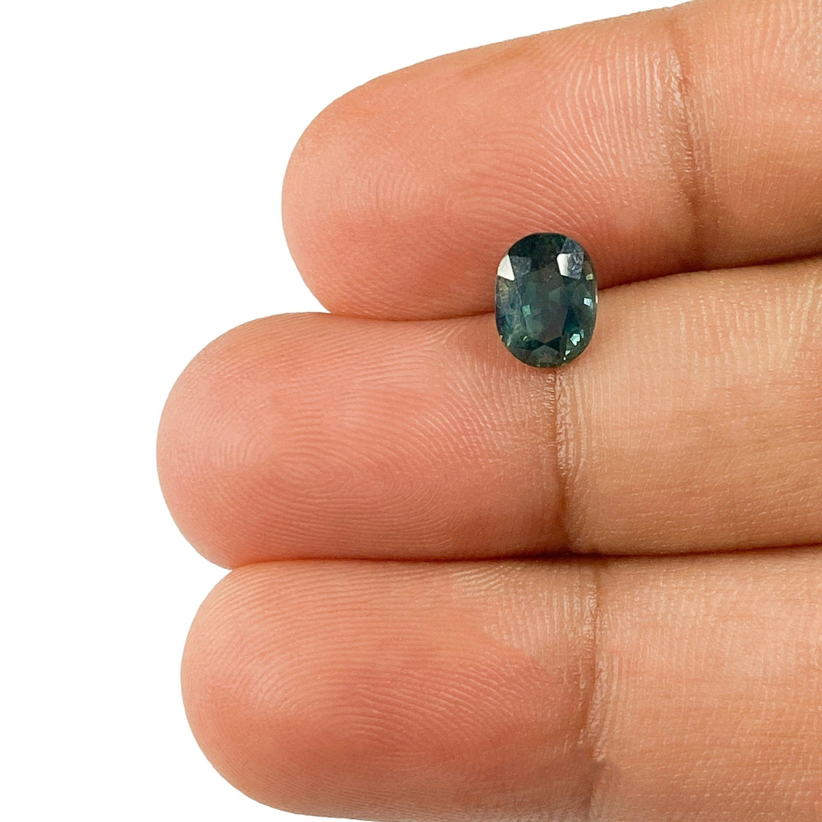 1.16ct | Brilliant Cut Oval Shape Blue Green Montana Sapphire-Modern Rustic Diamond