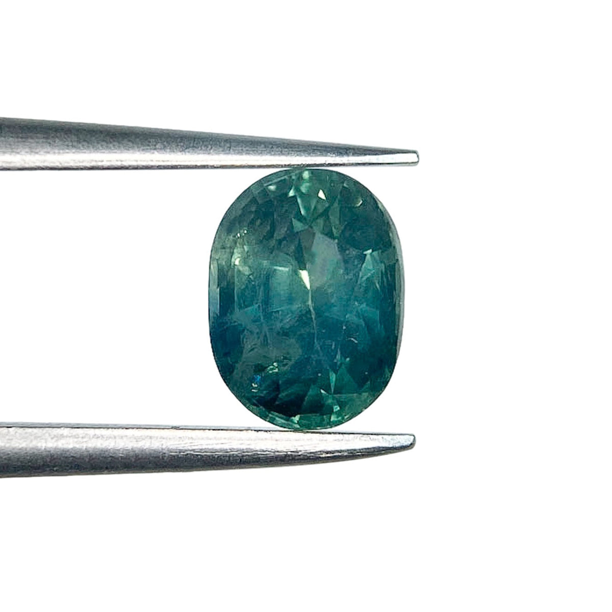 1.16ct | Brilliant Cut Oval Shape Blue Green Montana Sapphire-Modern Rustic Diamond