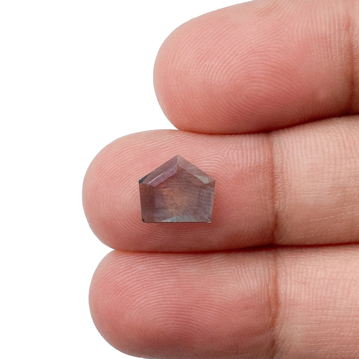 1.16ct | Portrait Cut Shield Shape Blue Green Montana Sapphire-Modern Rustic Diamond