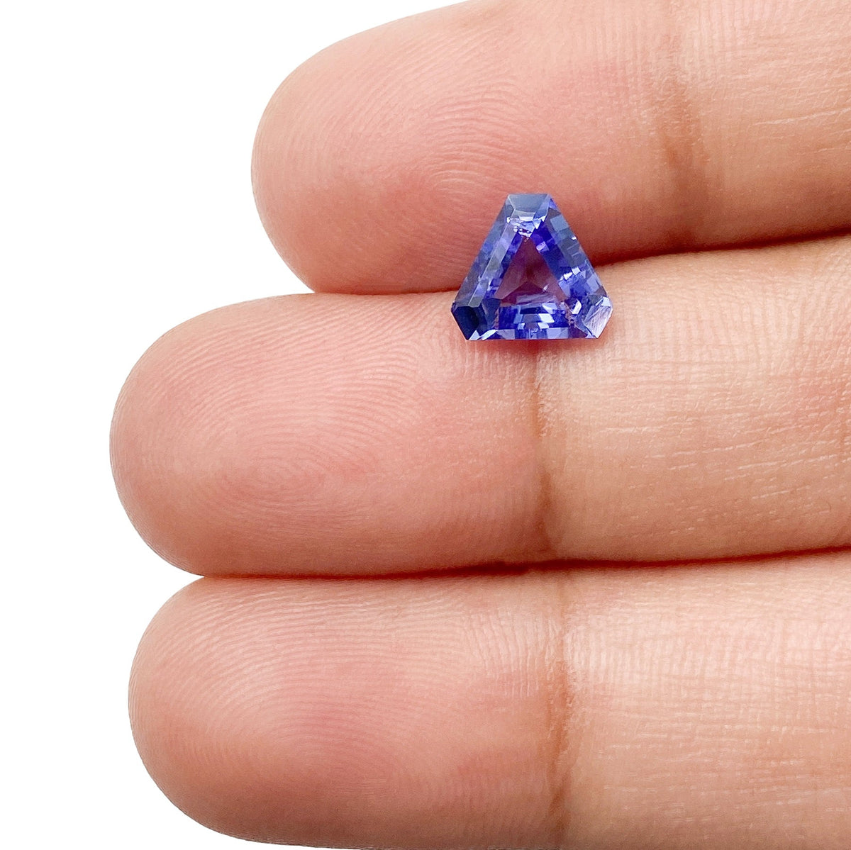 1.17ct | Shield Shape Step Cut Tanzanite-Modern Rustic Diamond