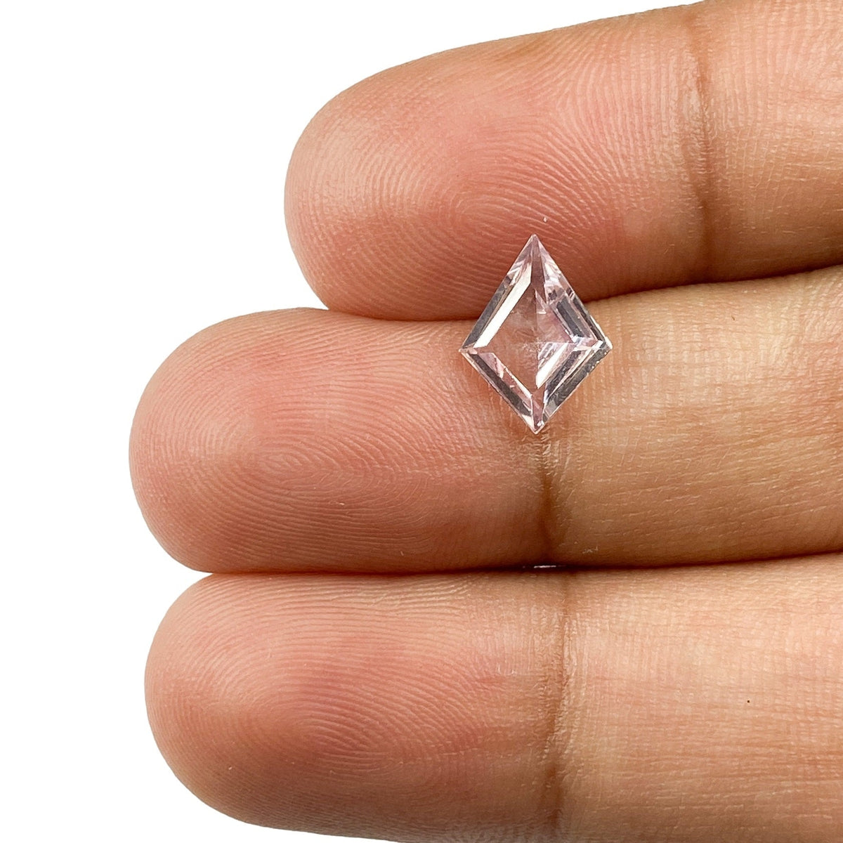 1.17ct | Step Cut Kite Shape Light Pink Sapphire-Modern Rustic Diamond