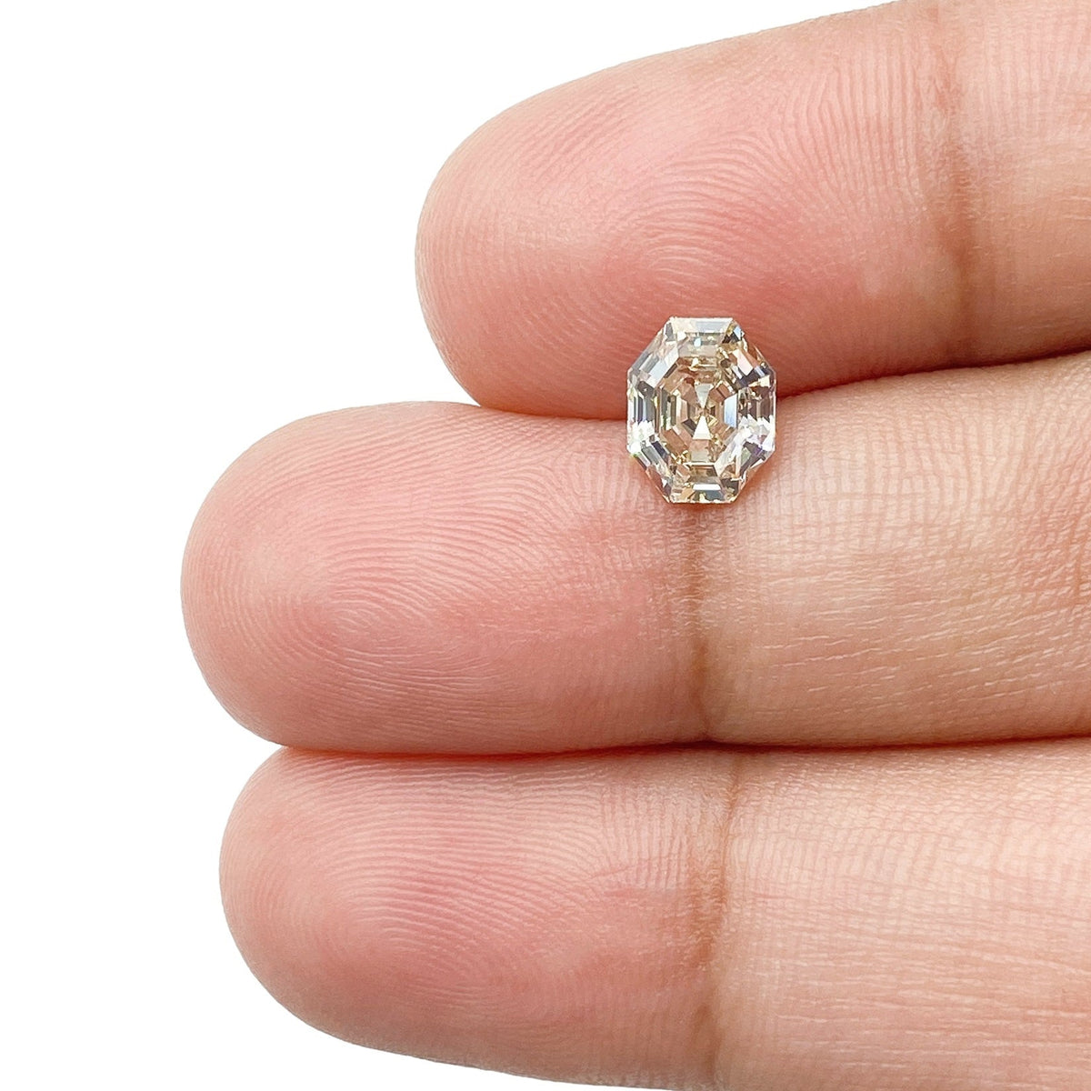 1.18ct | Champagne VS Octagonal Shape Step Cut Diamond-Modern Rustic Diamond