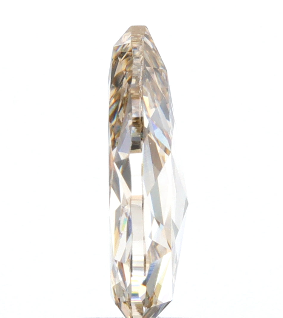 1.18ct | Champagne VVS Pear Shape Rose Cut Diamond-Modern Rustic Diamond