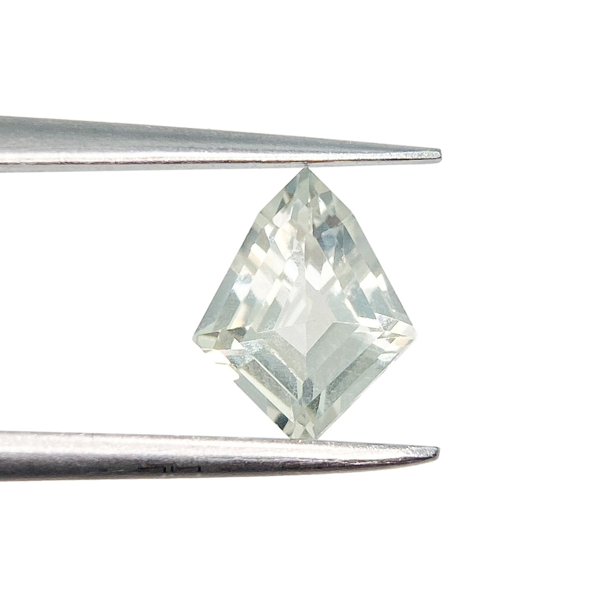 1.18ct | Step Cut Kite Shape White Montana Sapphire-Modern Rustic Diamond