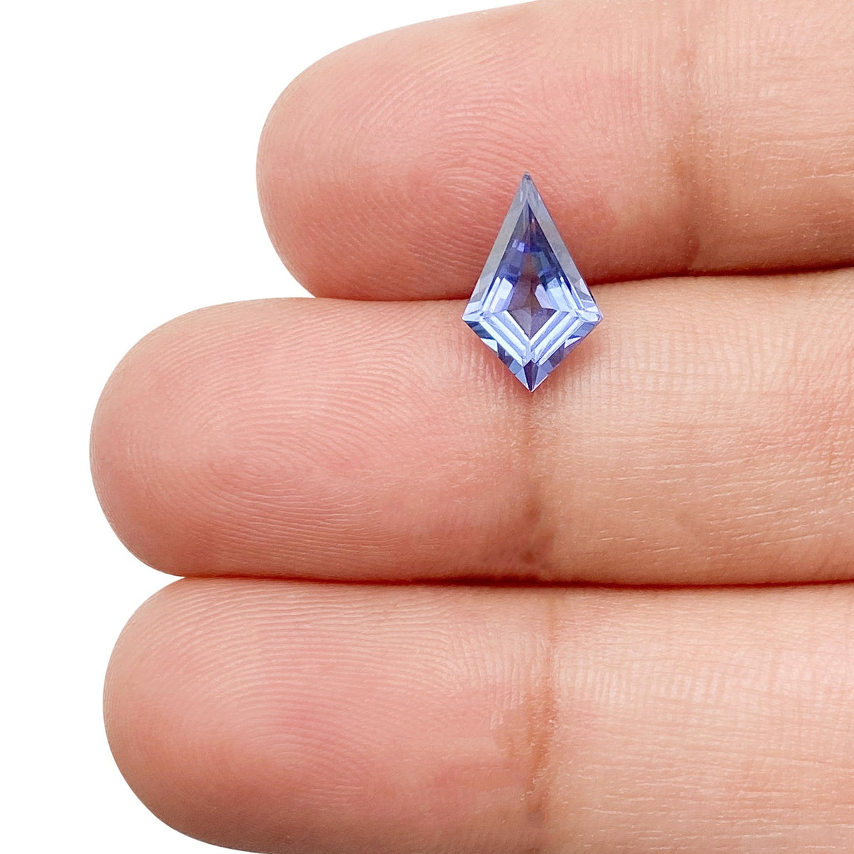 1.19ct | Kite Shape Step Cut Tanzanite-Modern Rustic Diamond