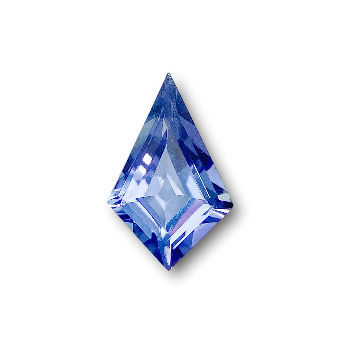 1.19ct | Kite Shape Step Cut Tanzanite-Modern Rustic Diamond