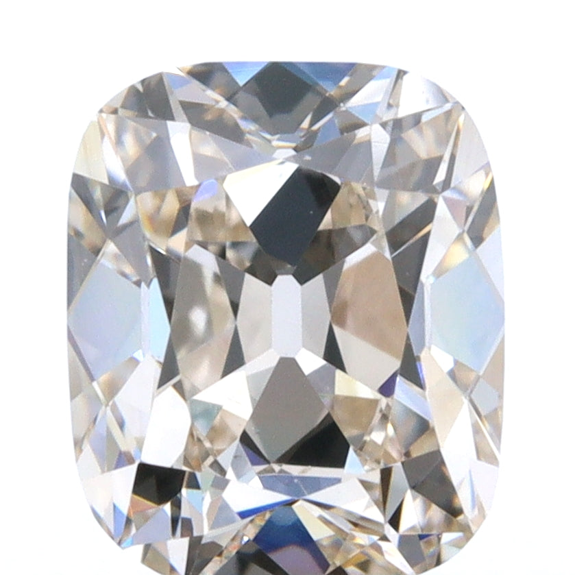 0.64ct | Light Brown VVS Cushion Shape Old Mine Cut Diamond - Modern Rustic Diamond