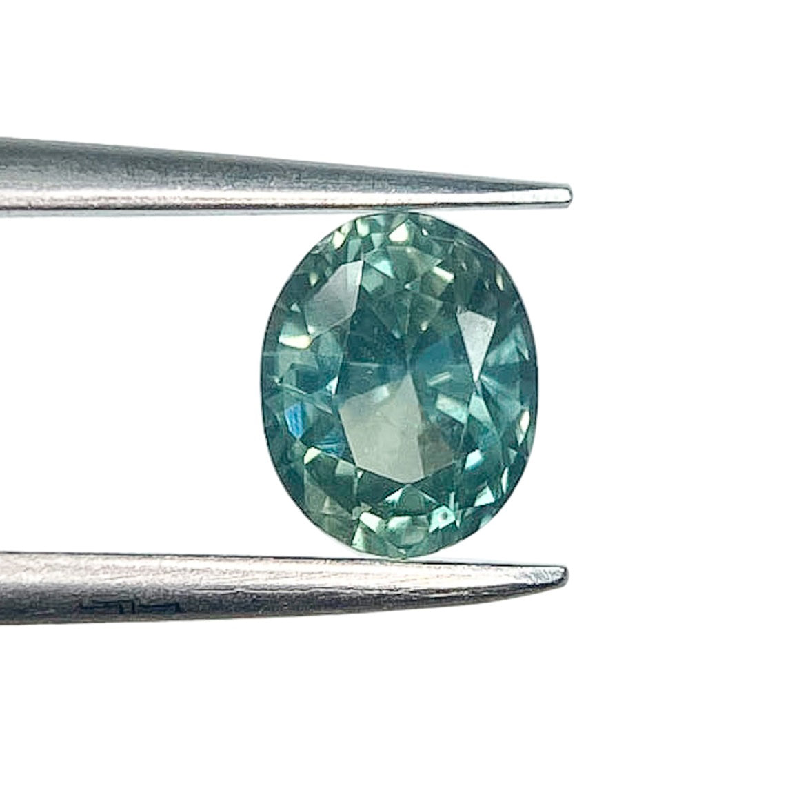 1.20ct | Brilliant Cut Oval Shape Blue Green Montana Sapphire-Modern Rustic Diamond