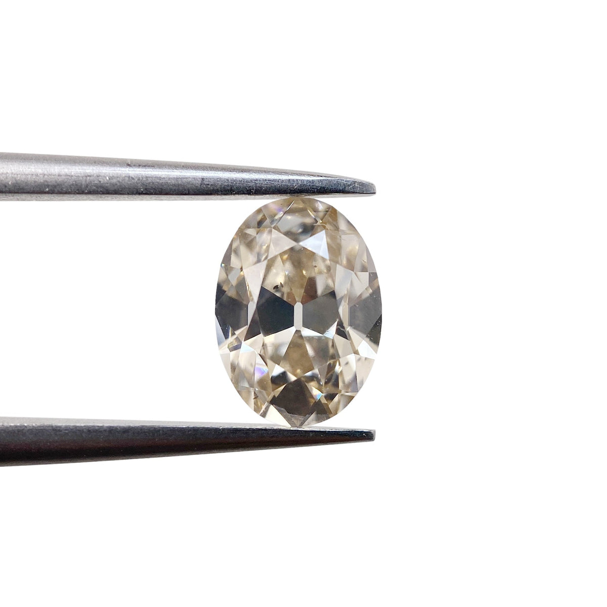 1.20ct | Champagne VS-SI Oval Shape Old Mine Cut Diamond-Modern Rustic Diamond