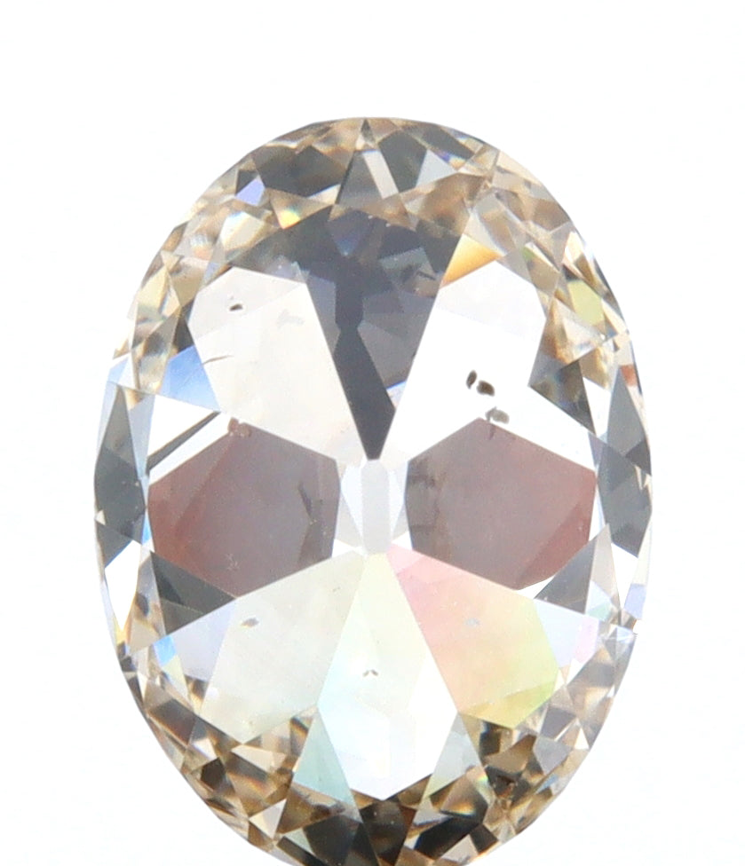 1.20ct | Champagne VS-SI Oval Shape Old Mine Cut Diamond-Modern Rustic Diamond