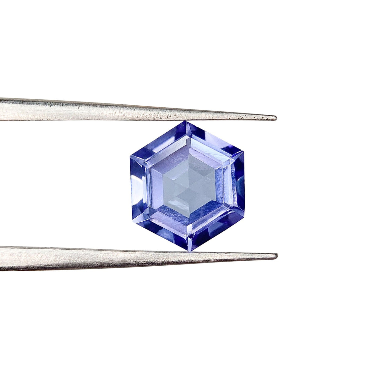 1.20ct | Hexagon Shape Step Cut Tanzanite-Modern Rustic Diamond