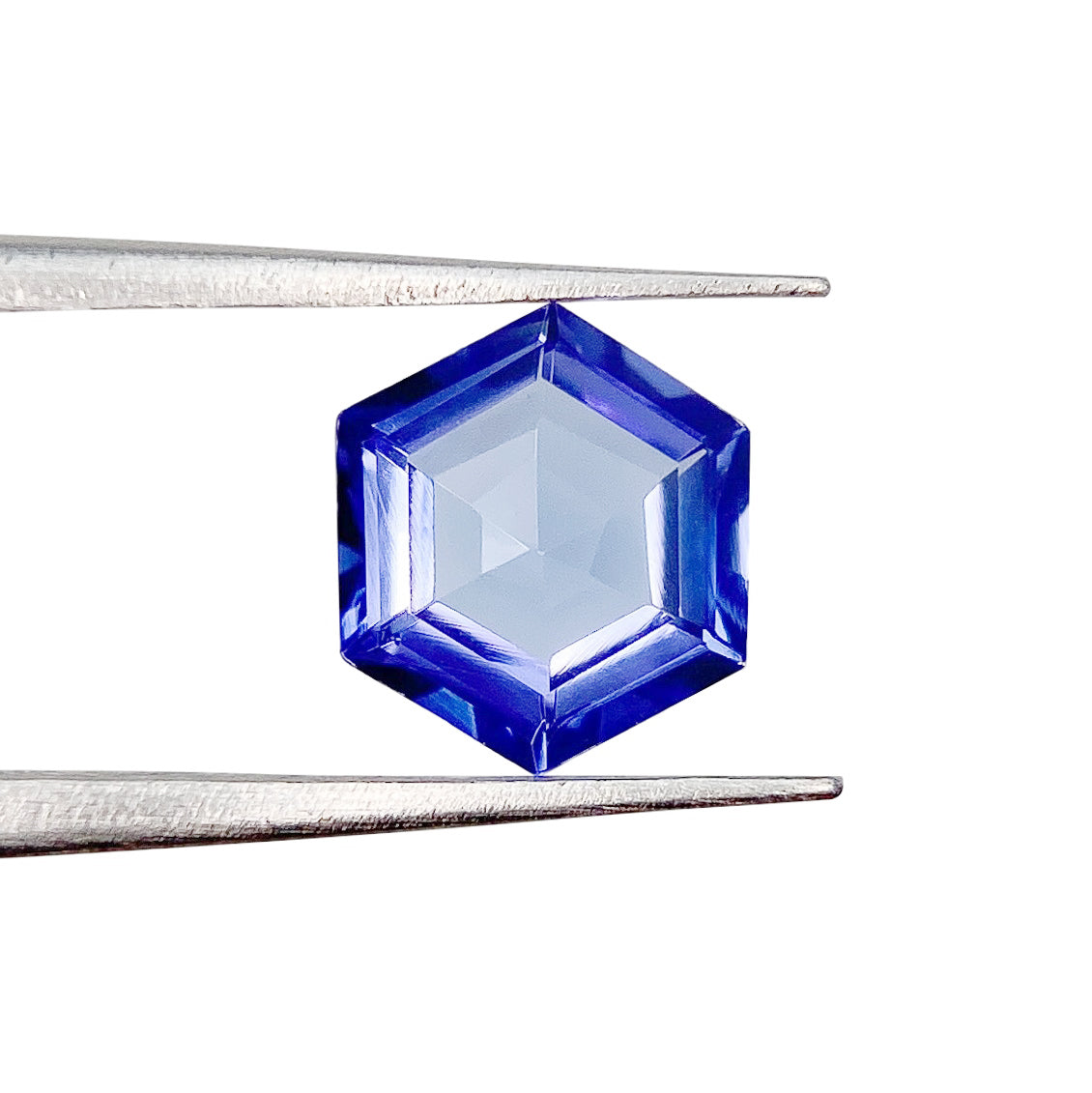 1.20ct | Hexagon Shape Step Cut Tanzanite-Modern Rustic Diamond