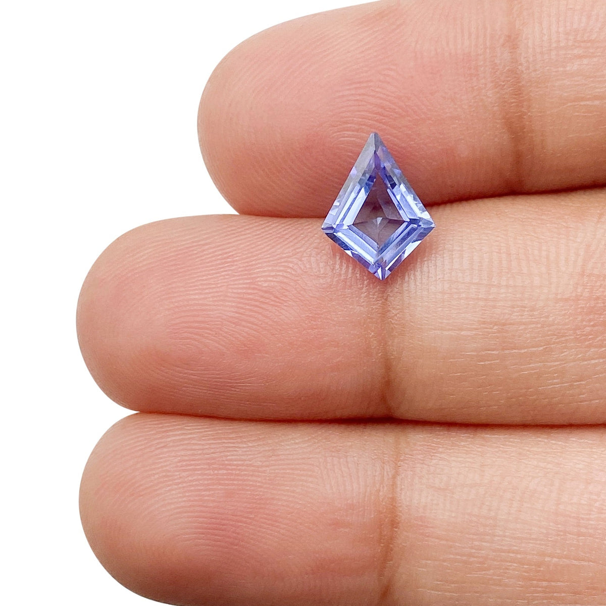 1.21ct | Kite Shape Step Cut Tanzanite-Modern Rustic Diamond