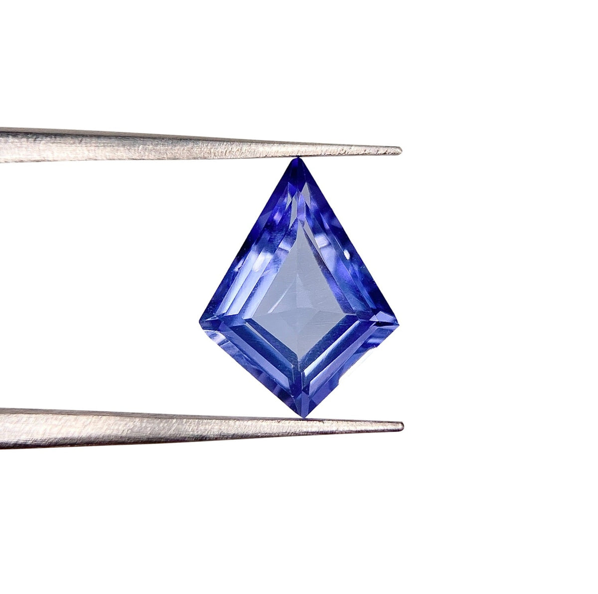 1.21ct | Kite Shape Step Cut Tanzanite-Modern Rustic Diamond