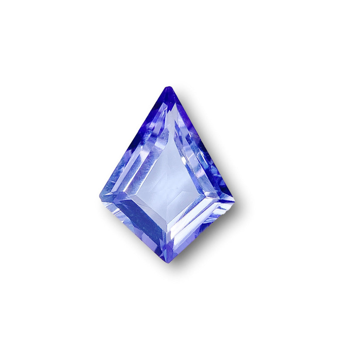 1.21ct | Kite Shape Step Cut Tanzanite-Modern Rustic Diamond