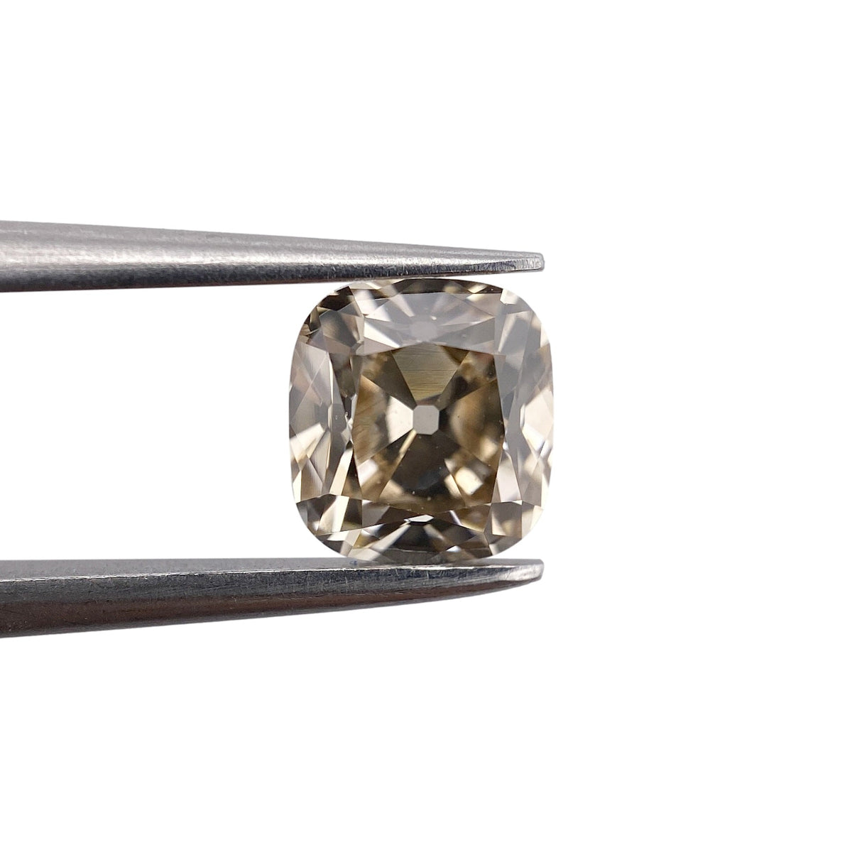 1.23ct | Champagne VVS Cushion Shape Old Mine Cut Diamond-Modern Rustic Diamond