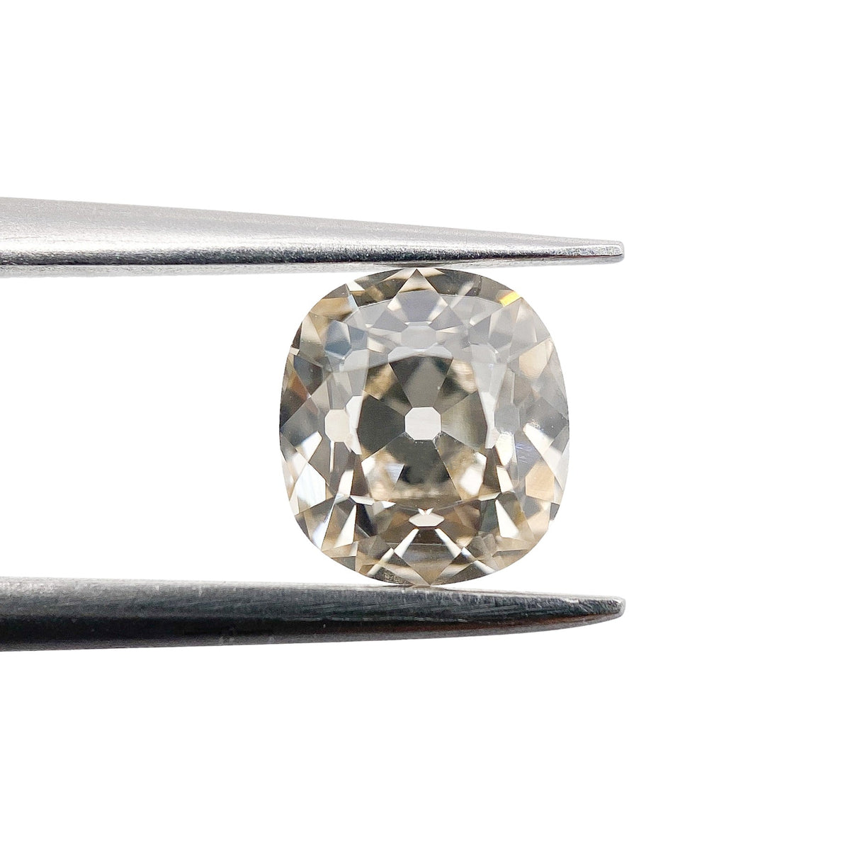 1.23ct | Champagne VVS Cushion Shape Old Mine Cut Diamond-Modern Rustic Diamond