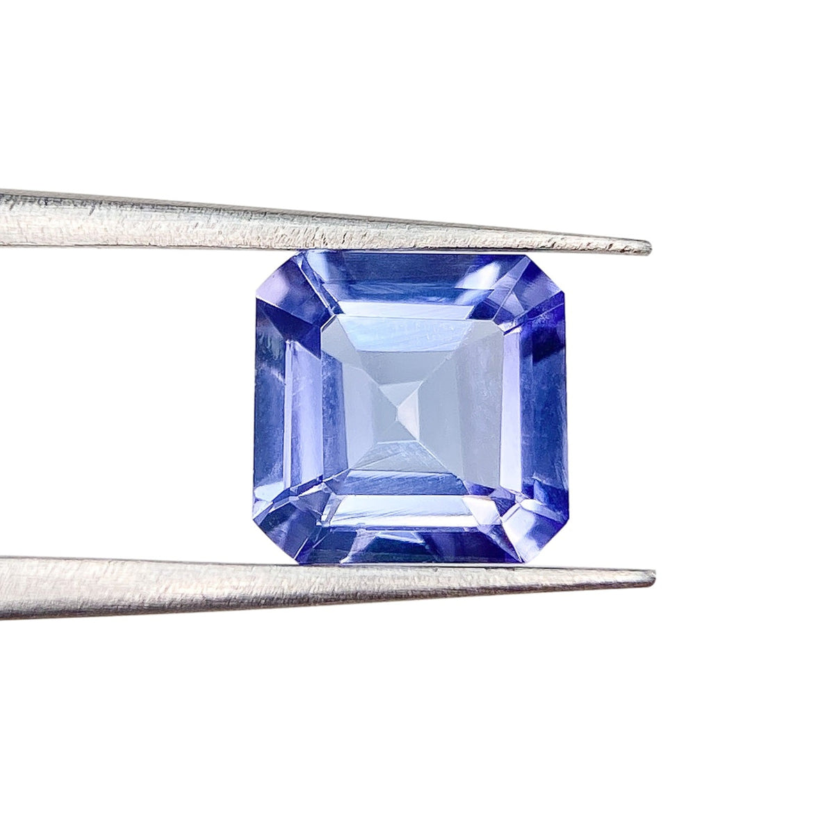 1.24ct | Asscher Shape Step Cut Tanzanite-Modern Rustic Diamond