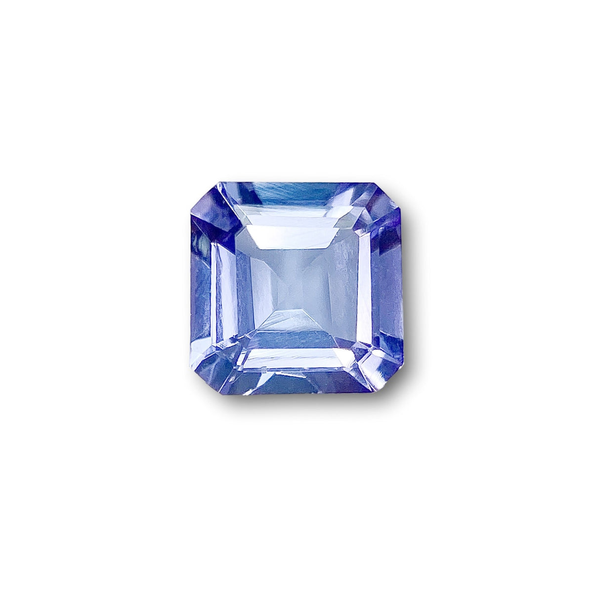 1.24ct | Asscher Shape Step Cut Tanzanite-Modern Rustic Diamond