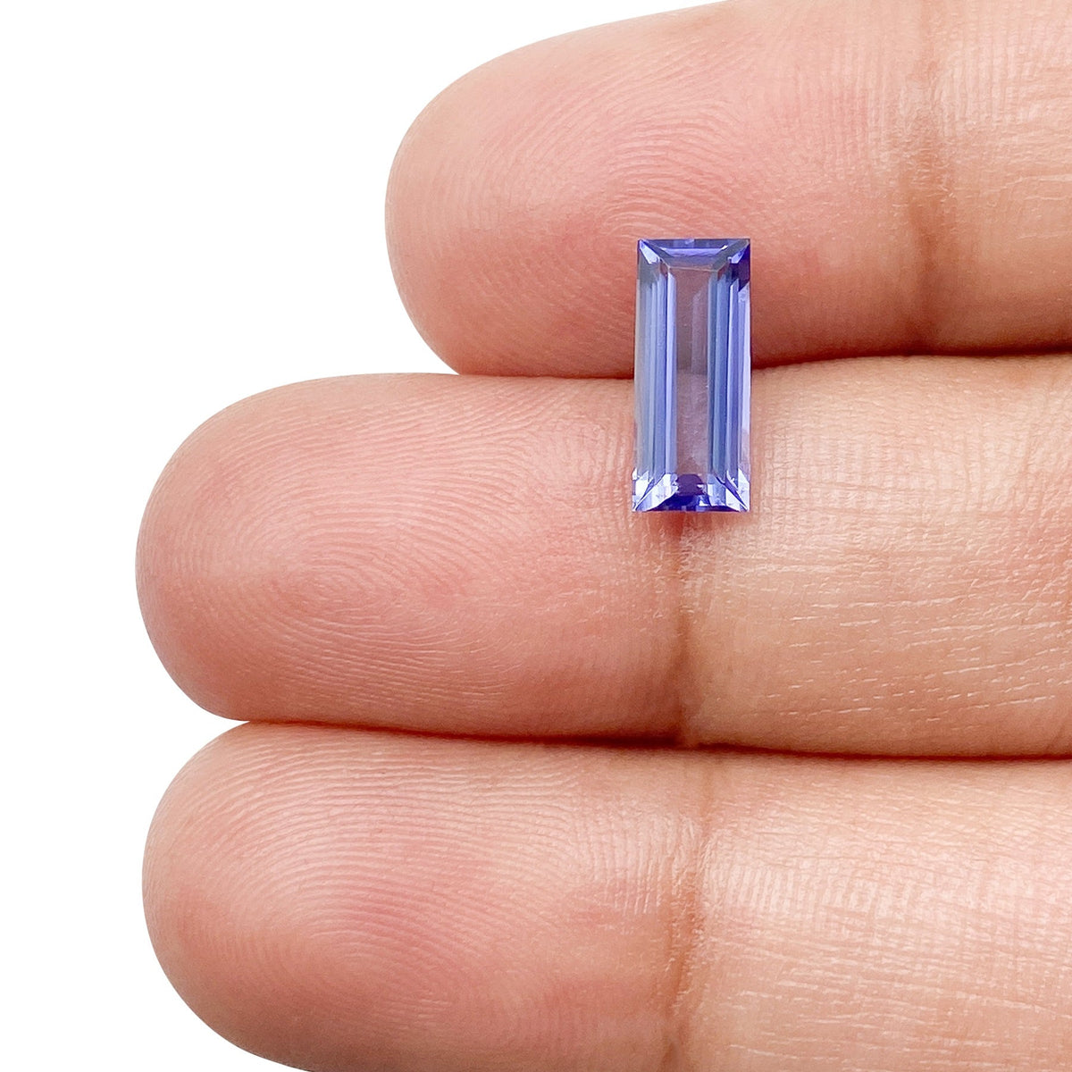 1.24ct | Baguette Shape Step Cut Tanzanite-Modern Rustic Diamond