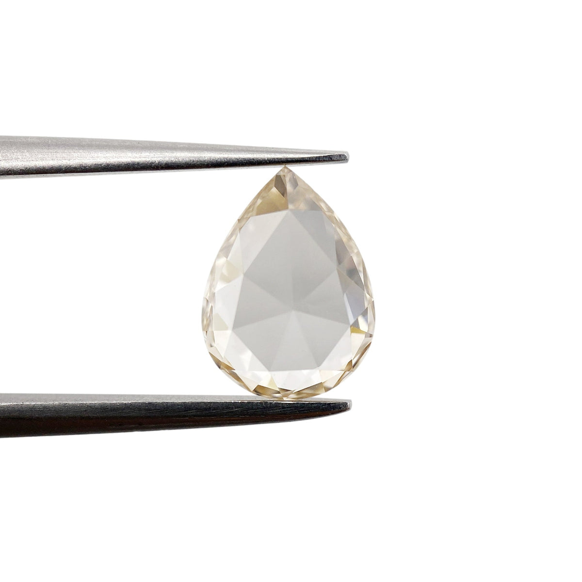 1.24ct | Champagne VVS Pear Shape Rose Cut Diamond-Modern Rustic Diamond