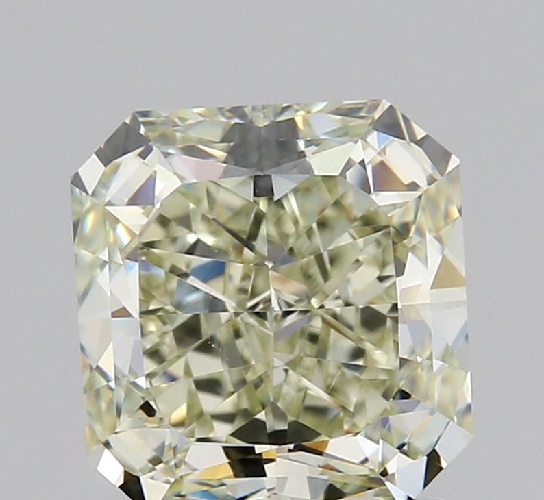 1.24ct | Grn-Fyg/VVS2 Radiant Shape Brilliant Cut Diamond (GIA)-Modern Rustic Diamond