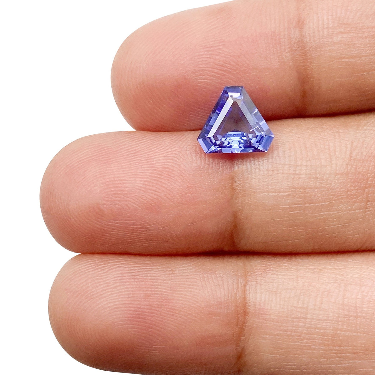 1.24ct | Shield Shape Step Cut Tanzanite-Modern Rustic Diamond