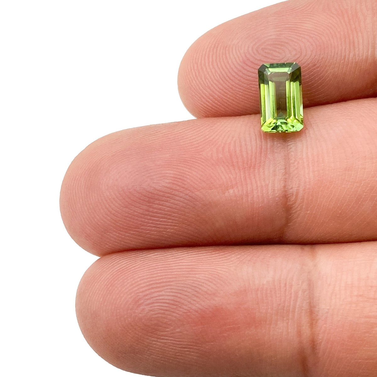 1.25ct | Emerald Shape Step Cut Tourmaline-Modern Rustic Diamond