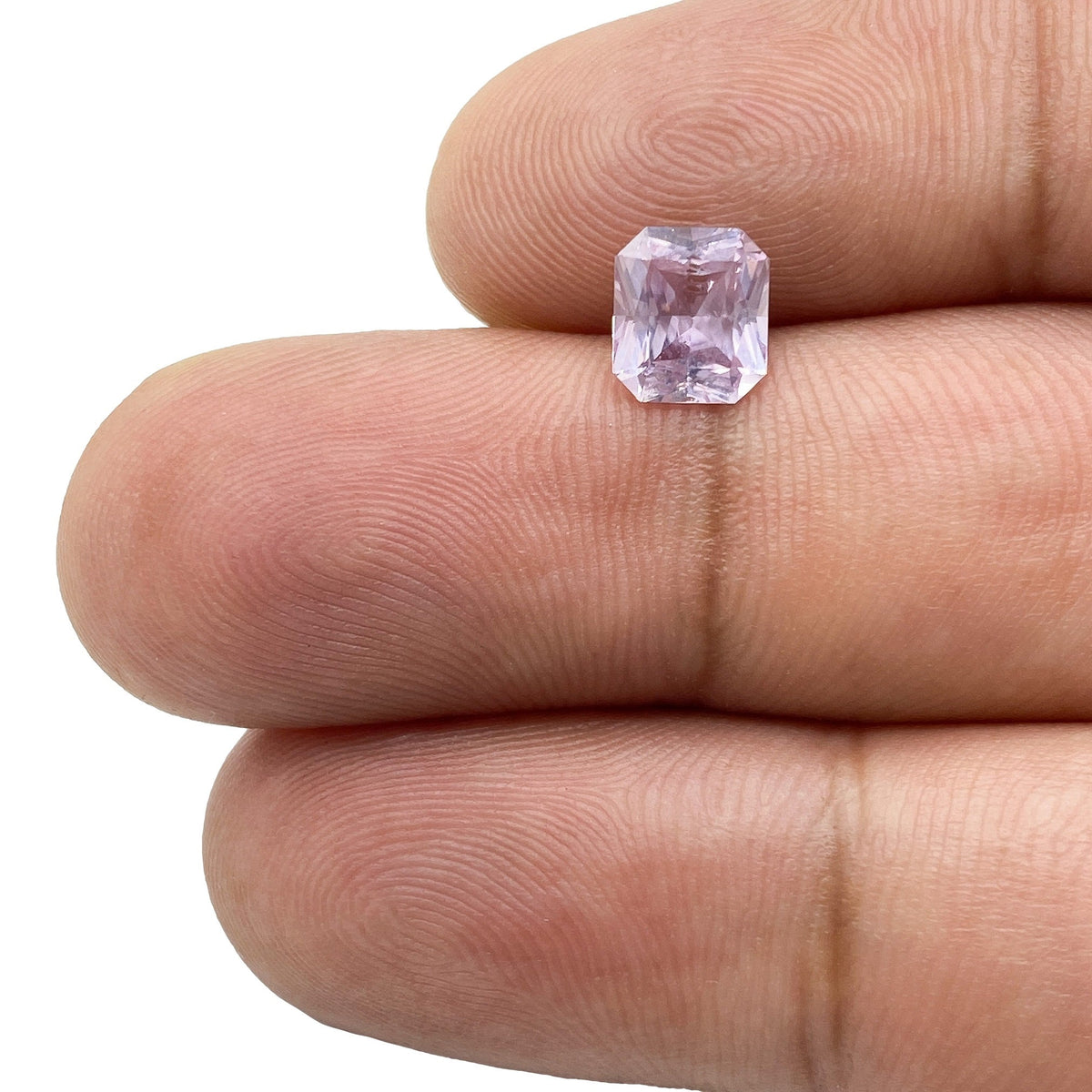 1.25ct | Radiant Cut Pink Sapphire-Modern Rustic Diamond