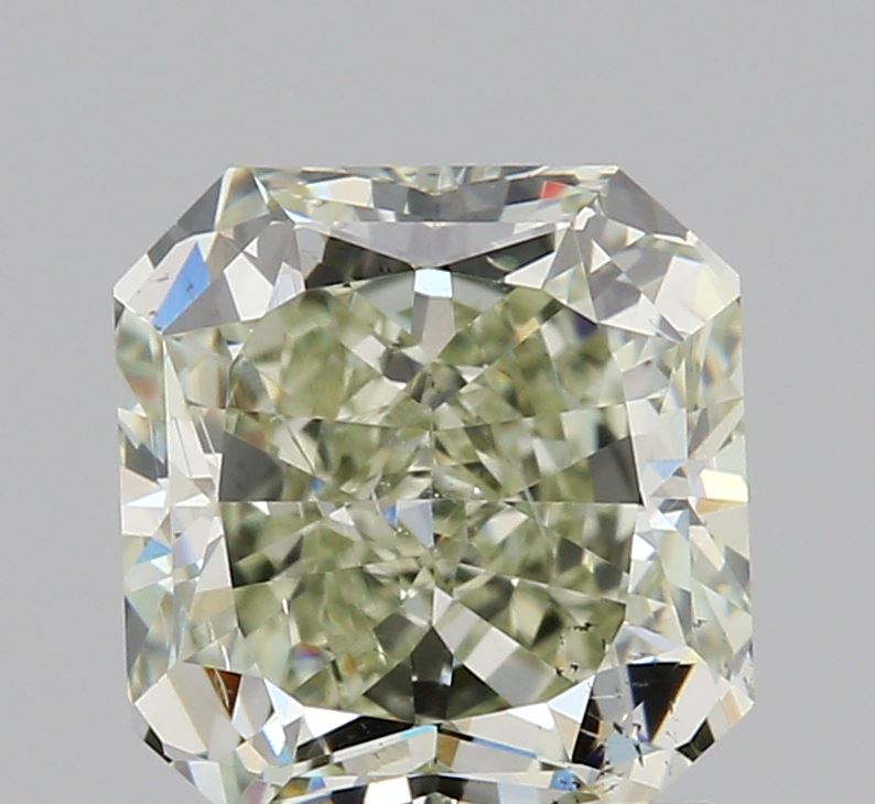 1.26ct | Grn-Fyg/SI1 Radiant Shape Brilliant Cut Diamond (GIA)-Modern Rustic Diamond