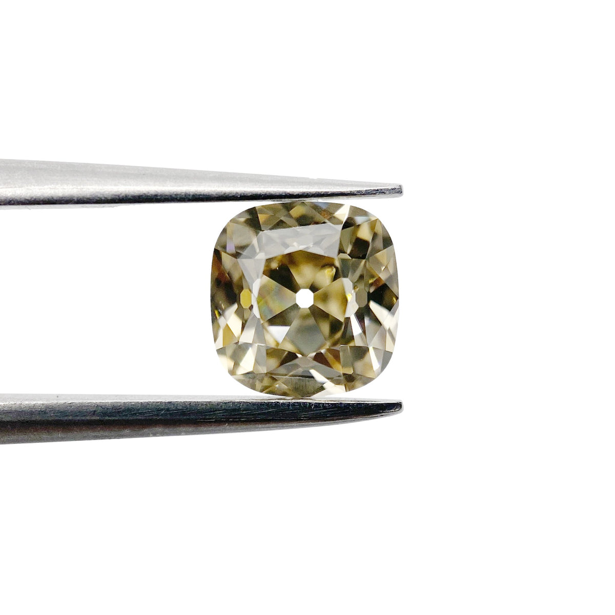 1.27ct | Champagne VVS Cushion Shape Old Mine Cut Diamond-Modern Rustic Diamond