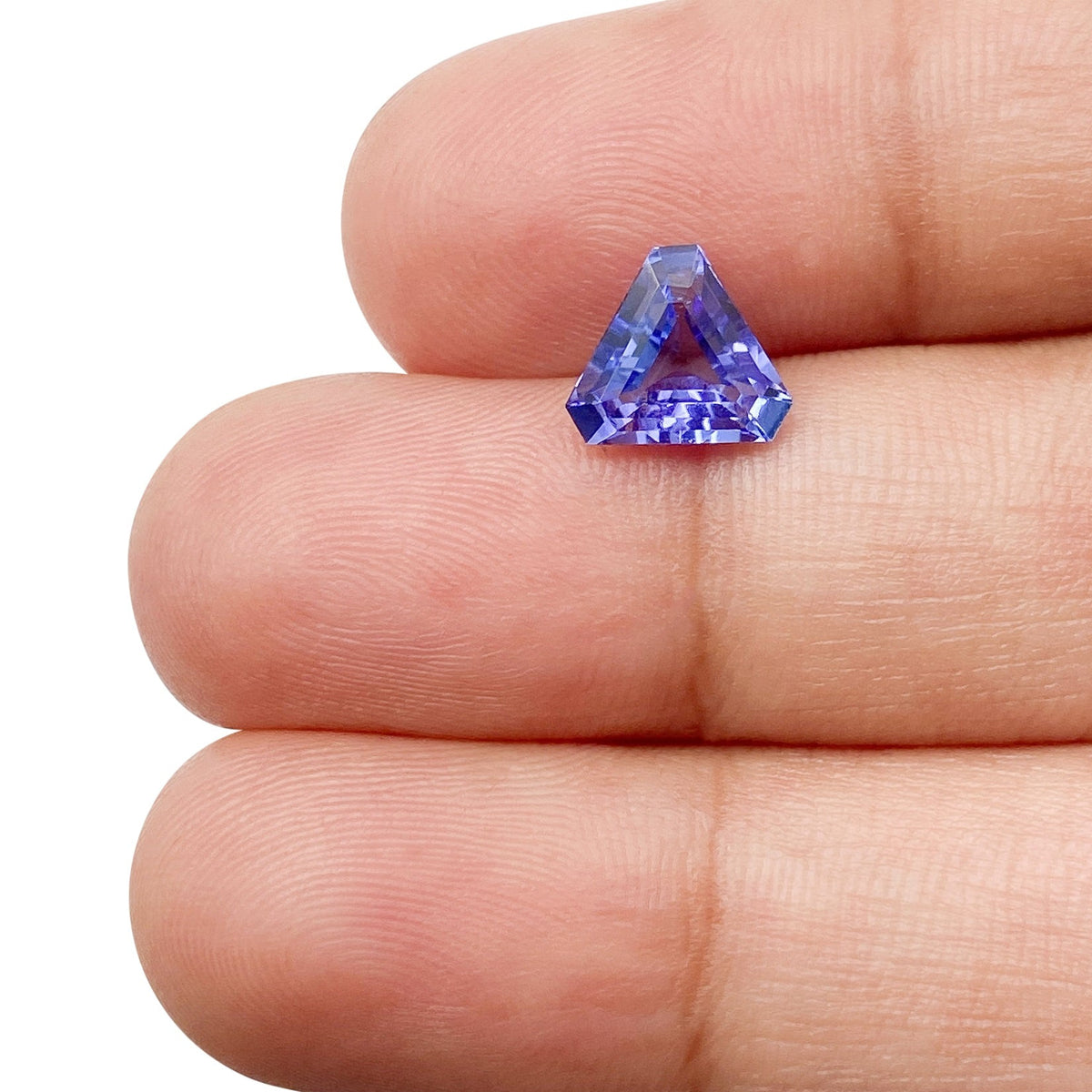 1.27ct | Shield Shape Step Cut Tanzanite-Modern Rustic Diamond