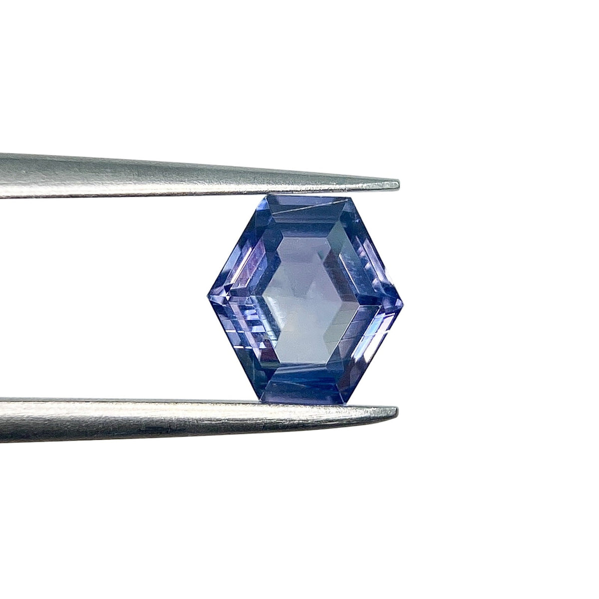 1.27ct | Step Cut Hexagon Shape Blue Sapphire-Modern Rustic Diamond