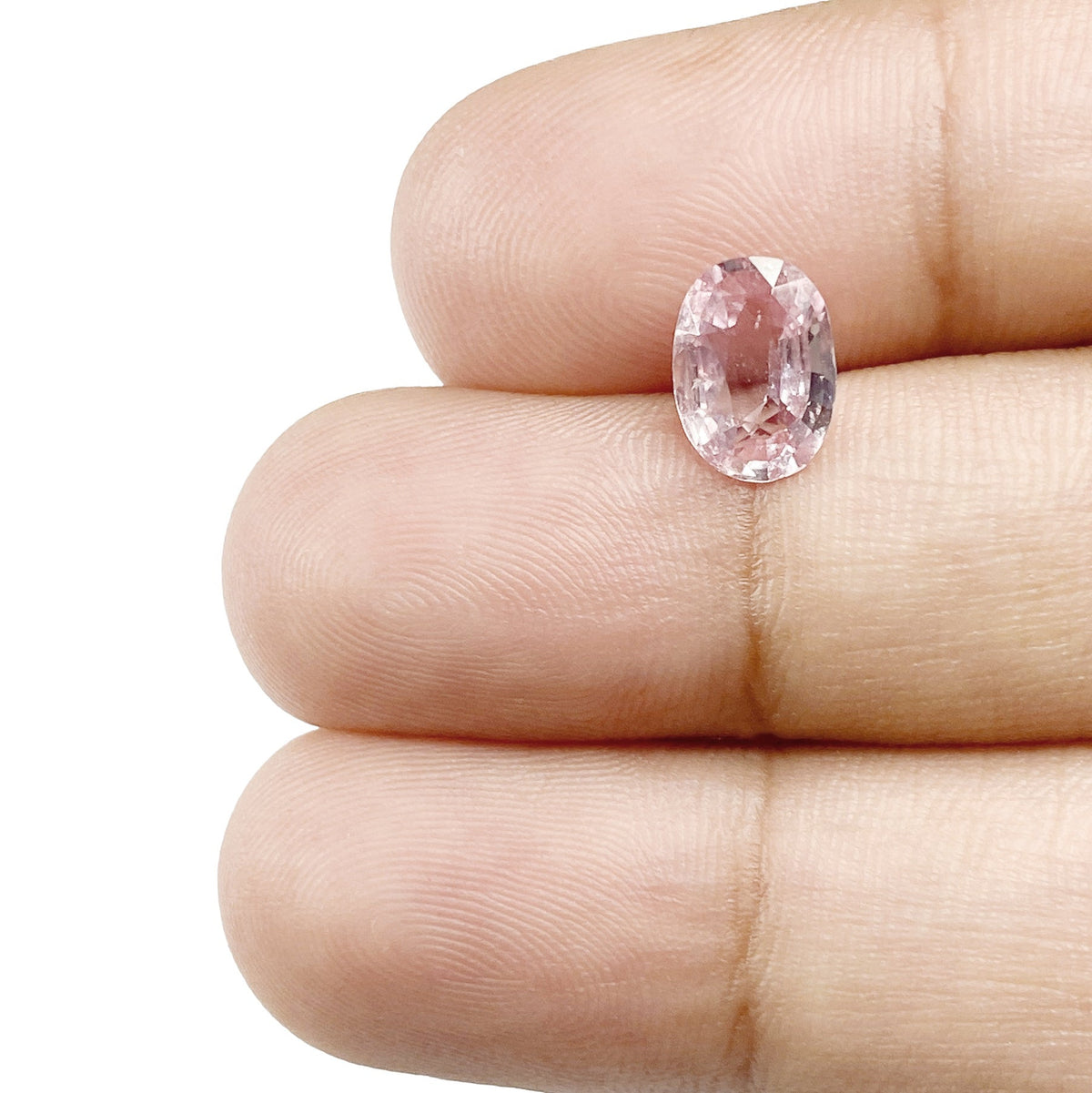 1.28ct | Brilliant Cut Oval Shape Pink Sapphire-Modern Rustic Diamond