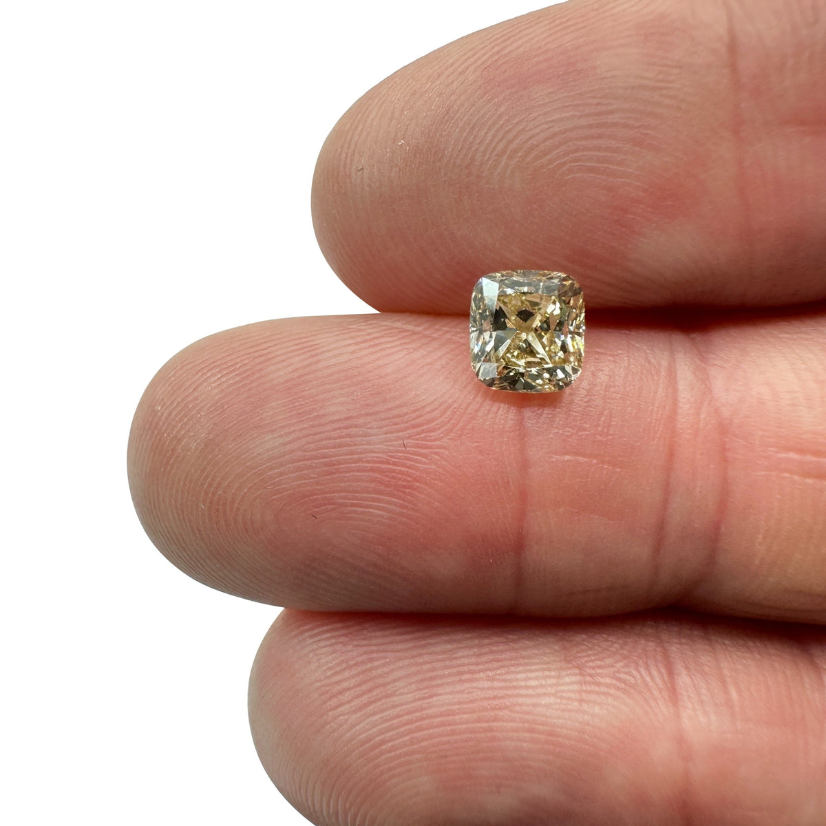 1.28ct | Champagne VS Cushion Shape Brilliant Cut Diamond-Modern Rustic Diamond