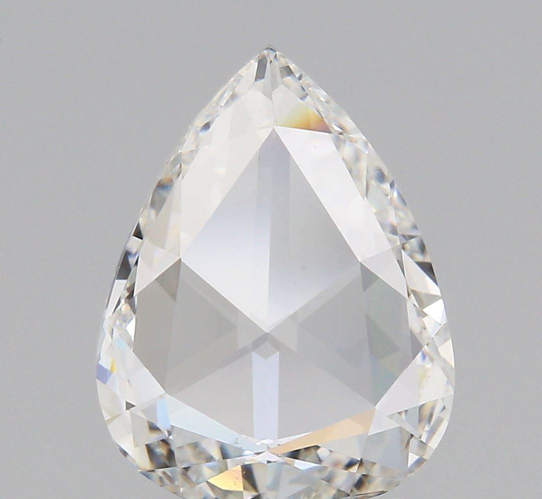 1.28ct | F/VS2 Pear Shape Rose Cut Diamond (GIA)-Modern Rustic Diamond