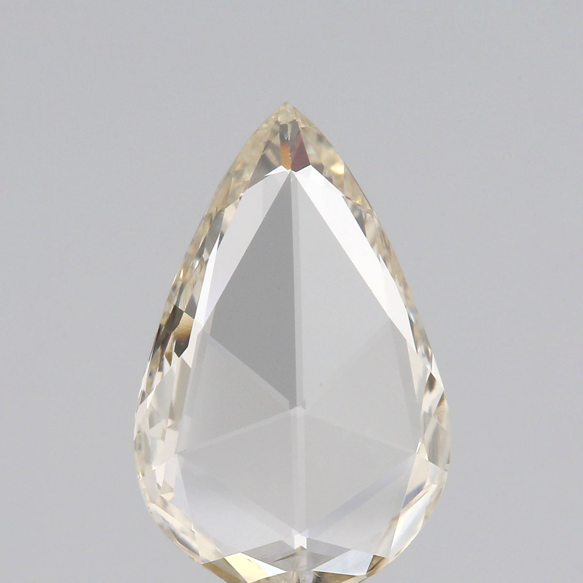 0.95ct | Champagne VVS Pear Shape Rose Cut Diamond - Modern Rustic Diamond