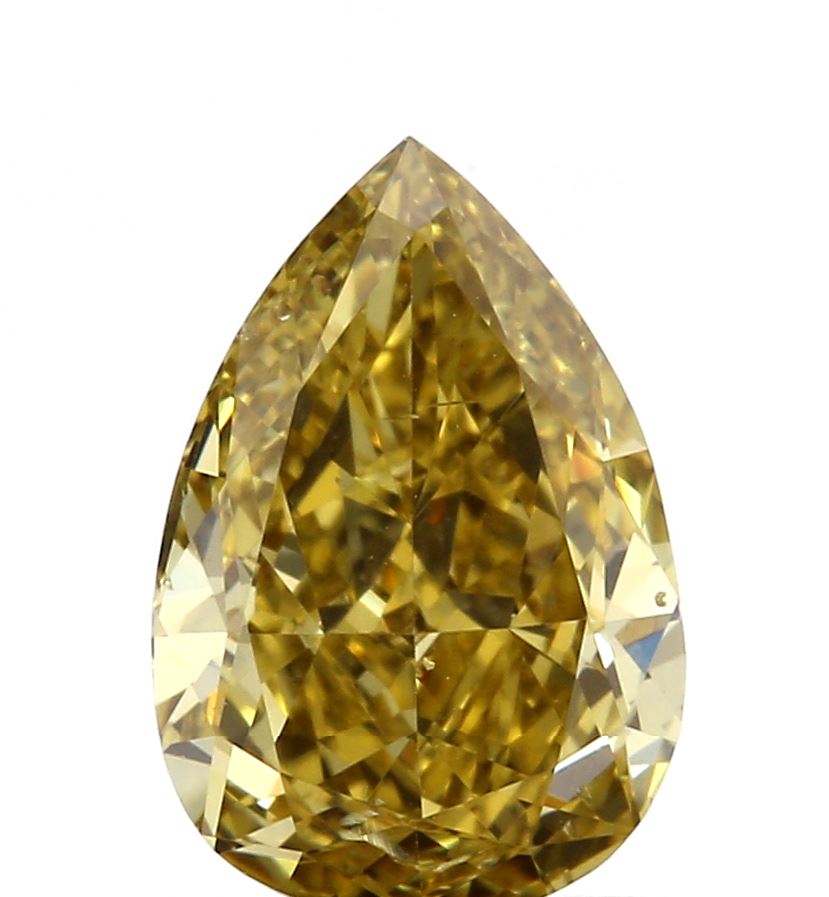 1.05ct | Yl-Fdpy SI2 Pear Shape Brilliant Cut Diamond (GIA) - Modern Rustic Diamond