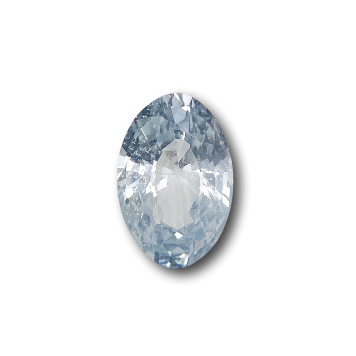 1.31ct | Brilliant Cut Moval Shape Lt. Blue Montana Sapphire-Modern Rustic Diamond