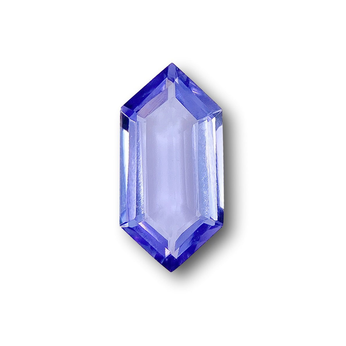 1.31ct | Hexagon Shape Step Cut Tanzanite-Modern Rustic Diamond