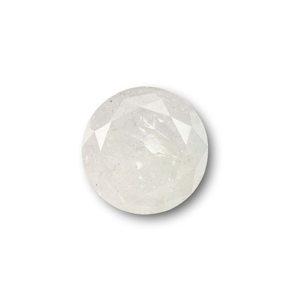 1.41ct | Salt &amp; Pepper Round Shape Brilliant Cut Diamond - Modern Rustic Diamond